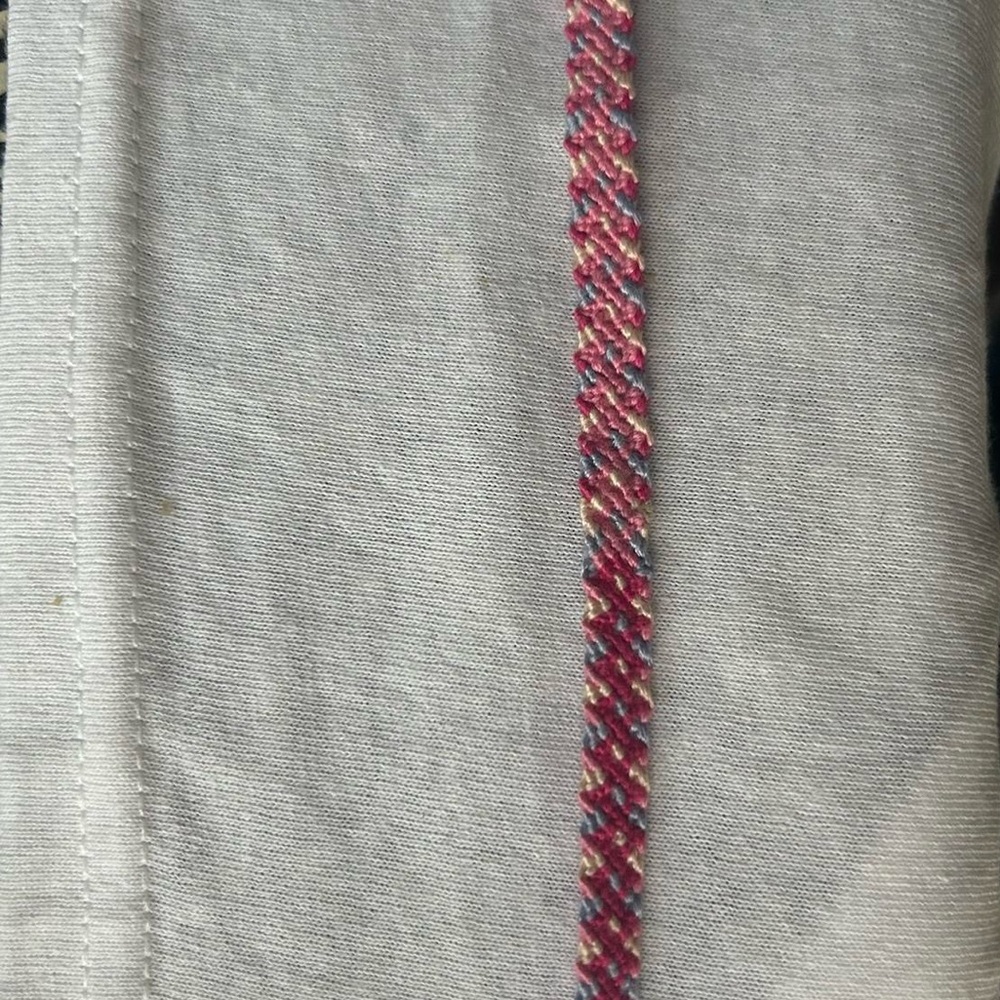 pink friendship bracelet